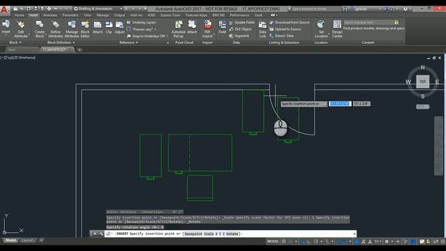 AutoCAD - 17.07 Cambiar el punto de inserción de bloques смотреть онлайн