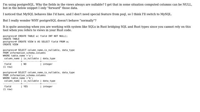 Databases: Why columns in views are always nullable? (2 Solutions!!) смотреть онлайн