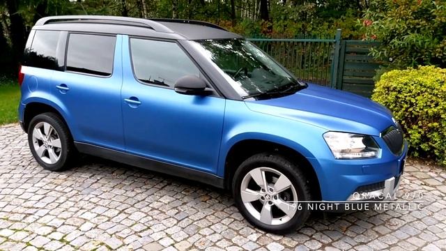 Oracal 970 196 Night blue metallic Skoda Yeti смотреть онлайн