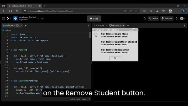 Python Building a Student Database Application with GUI Part2 #clipchamp #python #project #student смотреть онлайн