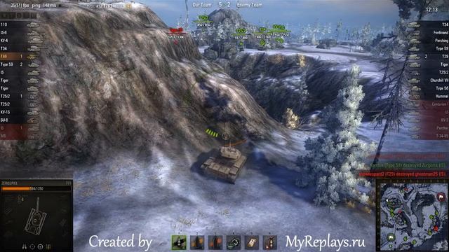 WOT: Arctic Region - T69 - 1 frag - смотреть онлайн