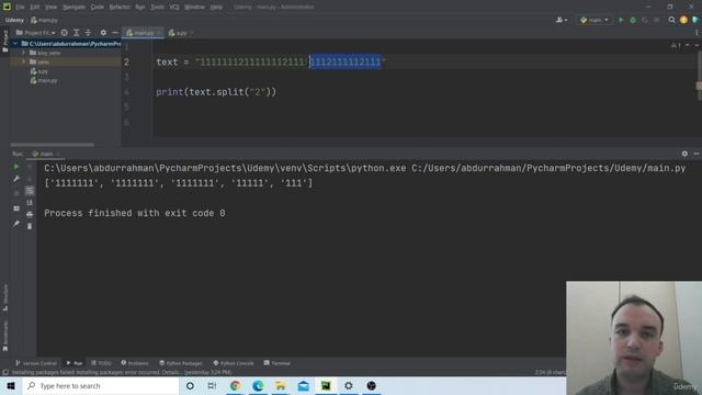 38- Convert String to List: Learn Python From Zero to Master Object Oriented Programming смотреть онлайн