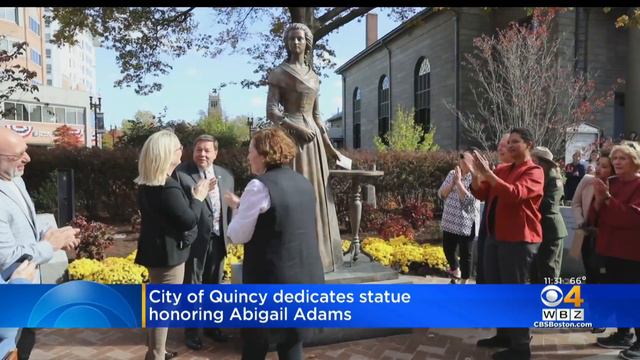 Quincy dedicates statue honoring Abigail Adams смотреть онлайн