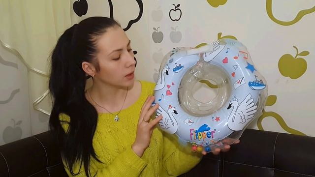 Круг для купания младенцев. Обзор и первое купание ребенка. товары для новорожденных. смотреть онлайн