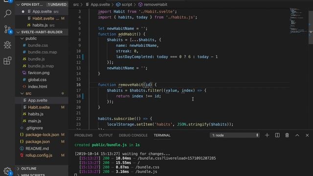 Svelte Project - Bulma Habit App смотреть онлайн