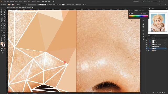Illustrator Tutorial: Low Poly Portrait Effect смотреть онлайн