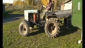 Самодельный трактор,мягкое сцепление трактора,