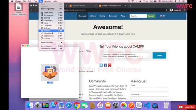 Installing Xampp - Mac user смотреть онлайн