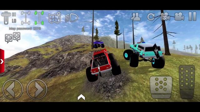Online Multiplayer Monster Truck 3 Player Off-road 3D Driving Off-road Outlaws Android Gameplay смотреть онлайн