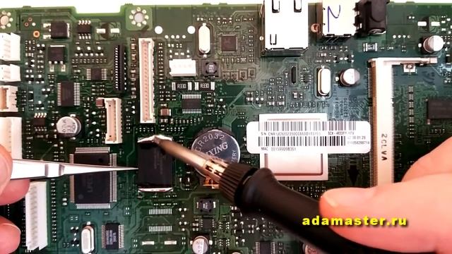 Как отпаять флешку в корпусе TSOP-56 при помощи паяльника смотреть онлайн