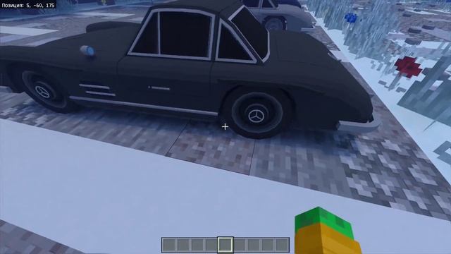МЕРСЕДЕС 300SL В МАЙНКРАФТ ПЕ! ОБЗОР НА МЕРСЕДЕС | MINECRAFT PE