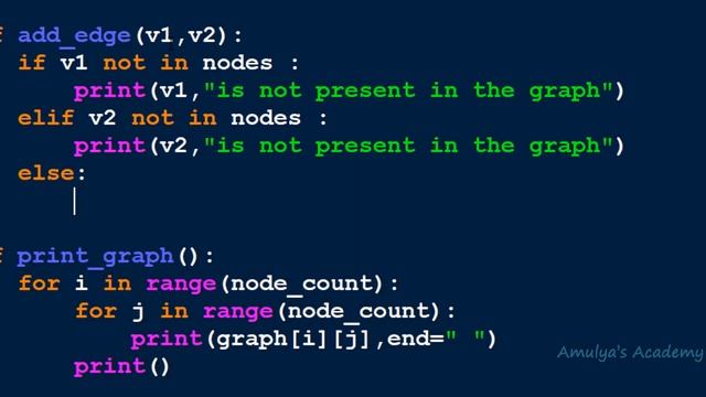 Python Program To Implement Graph Insertion Operation | Add Edge | Adjacency Matrix | Data Structur смотреть онлайн