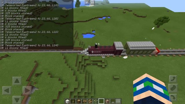 WORKING TRAIN using COMMAND BLOCKS in Minecraft! (Pocket Edition, Xbox) смотреть онлайн