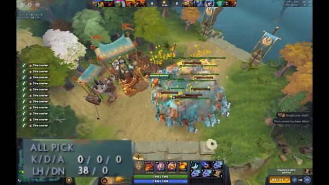 Dota 2 Lifetime Stats Couriers Kills in 3 minute +600 with console смотреть онлайн