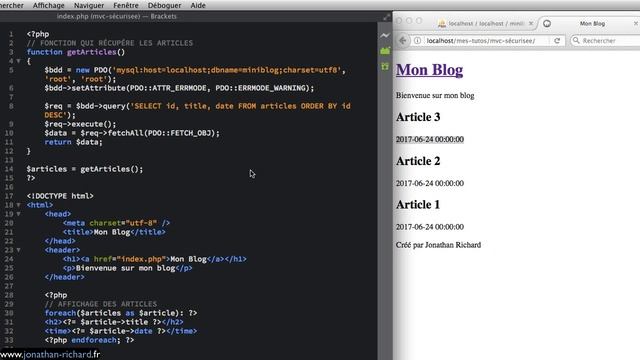 Comment créer une architecture MVC sécurisée en PHP [1/4] смотреть онлайн