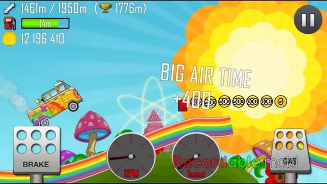 Hill Climb Racing Rainbow Hippie Van Record HD смотреть онлайн
