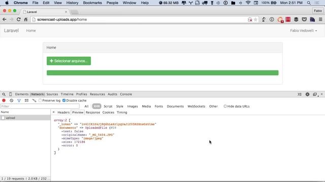 Upload e gerenciamento de arquivos com jQuery e Laravel смотреть онлайн