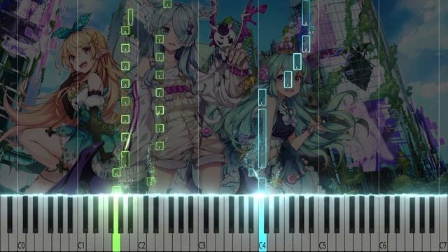 Diamond City Lights - LazuLight [Piano Tutorial] | SHEET MUSIC + MIDI ? смотреть онлайн