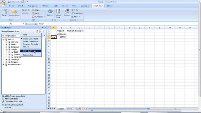 March 2013 - Features of Smart View 11.1.2.2 - Oracle Hyperion Training смотреть онлайн