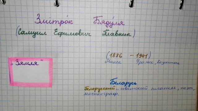 Зямля. Змітрок Бядуля 6 класс стр 105 Беларуская лiтаратура А. И. Бельски Л. К. Цитова 2016