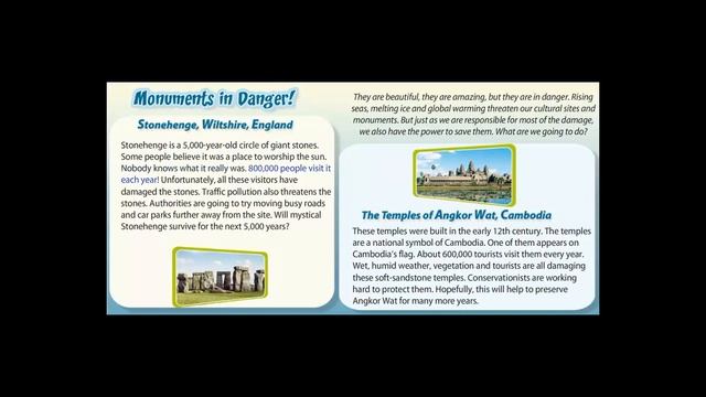 Grade 7  Monuments In Danger