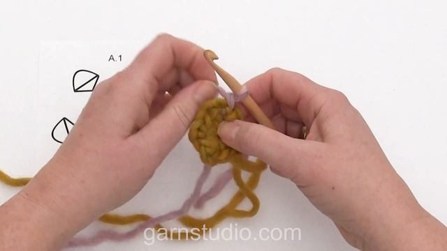 How to crochet the flower in DROPS Extra 0-1595 смотреть онлайн