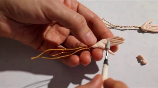 Мастер-класс Баба Яга из полимерной глины ч.2 Руки Polymer Clay Tutorial The Witch's Hands Part 2