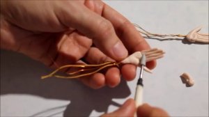 Мастер-класс Баба Яга из полимерной глины ч.2 Руки Polymer clay tutorial The Witch's Hands part 2