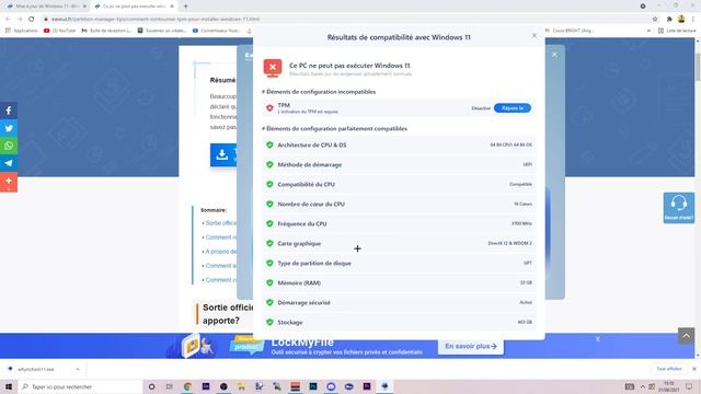 savoir si vous êtes compatible a windows 11 GRATUITEMENT en 2021 - EaseUs смотреть онлайн