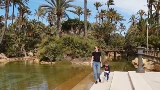 Аликанте, парк Пальмераль, Villajoyosa зима 2019. Alicante, parque Palmeral invierno con niños смотреть онлайн