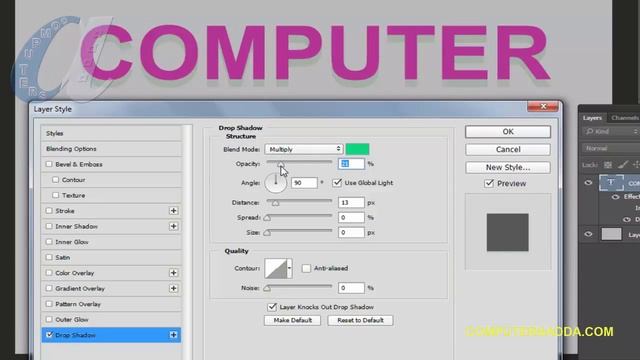 Photoshop CC Tutorials in Telugu 30|| Types of Layer Styles || computersadda.com смотреть онлайн