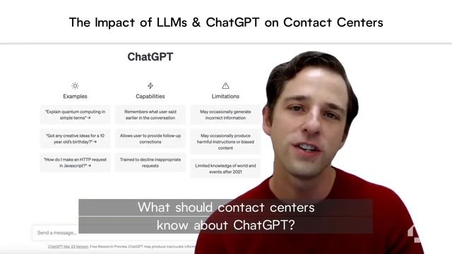 The Impact of LLMs & ChatGPT on Contact Centers смотреть онлайн