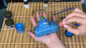 Декор свечей. Новогодняя свеча из воска. Украшаем свечи акриловыми красками.