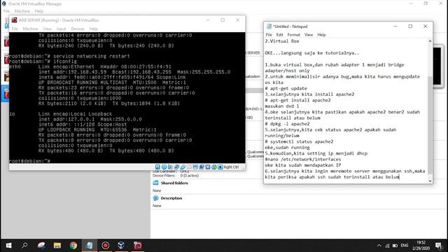 Tutorial Konfigurasi Web Server Menggunakan Debian 8 смотреть онлайн