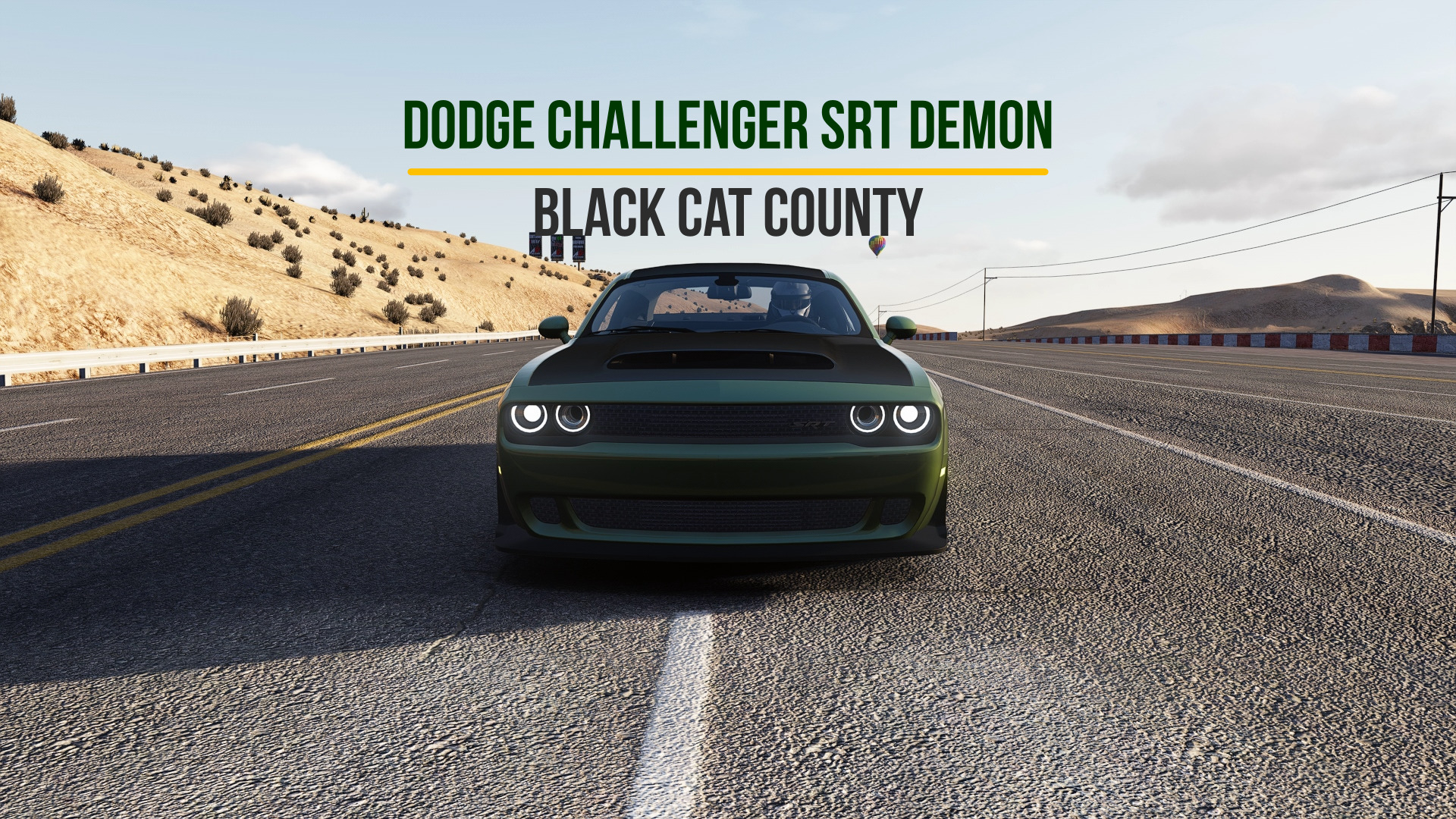 Dodge Challenger SRT Demon - Black Cat County | Assetto Corsa. смотреть онлайн