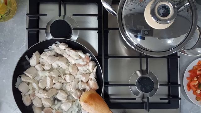 Куриное филе с овощами. Быстро и вкусно! смотреть онлайн