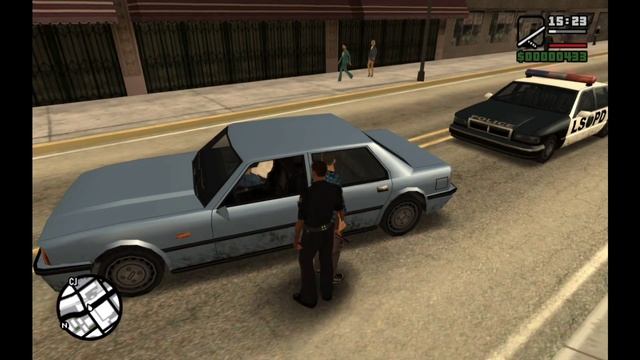 HOW TO BECOME A COP IN GTA SAN ANDREAS ! смотреть онлайн