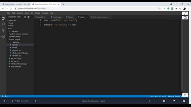 Basic ROS2 Learning Week Day 2 | Python3 for Robotics смотреть онлайн