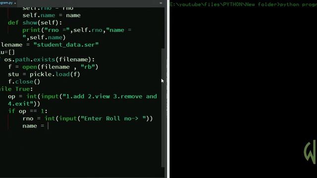 Python Program | Saving Data Using Pickle || WEB BURNER смотреть онлайн