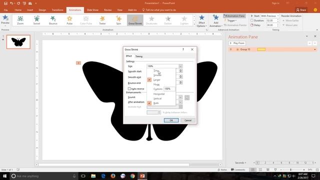 The Butterfly Animation in PowerPoint 2016 Tutorial смотреть онлайн