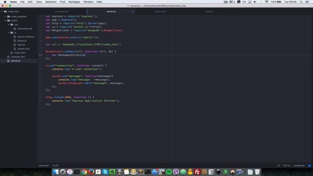 NodeJs Realtime Chat with Socketio - 4 Store Chat History смотреть онлайн