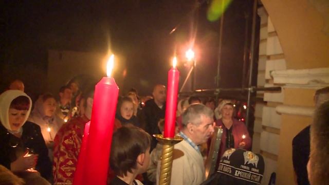 На Пасхальной службе в храме с.Райсеменовское смотреть онлайн