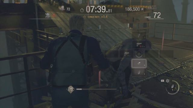 Albert Wesker Resident Evil 4 Remake PS5 - Mercenaries S Rank Docks 