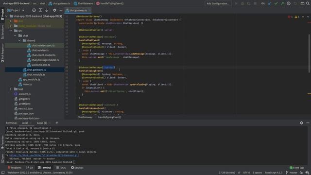 Fullstack2021 | p30 | Feature for showing if others are typing part 2 | frontend | debouncetime смотреть онлайн