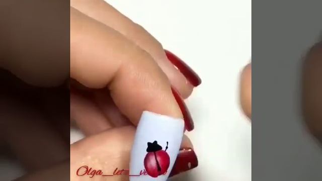 Рисунок на ногти « Божья коровка»? смотреть онлайн