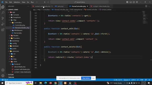 DB edit, update, delete, Redirect with message |Learn Laravel basic to Advance 05 смотреть онлайн