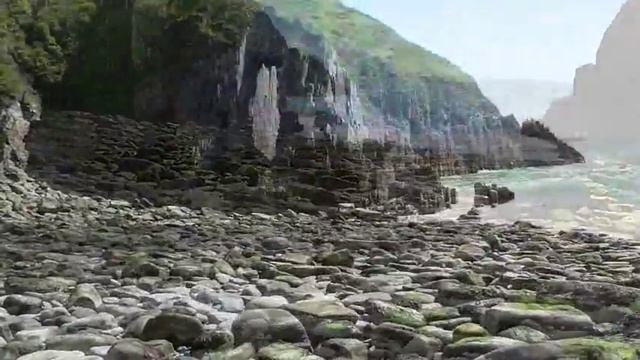 Manorbier. Church Doors and Skrinkle Haven. Beach. Wales. Panasonic HC V130. 03.06.2015. смотреть онлайн