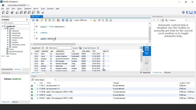 COMMIT And ROLLBACK Command In SQL | TCL Commands Tutorial | SQL For Beginners | SimpliCode смотреть онлайн