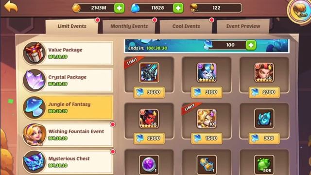 Idle Heroes Mushroom (Campaign Drop), Wishing Fountain, and Gem Box Update смотреть онлайн