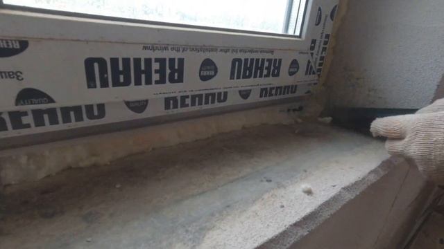 Установка подоконника на пластиковые окна. Своими руками смотреть онлайн